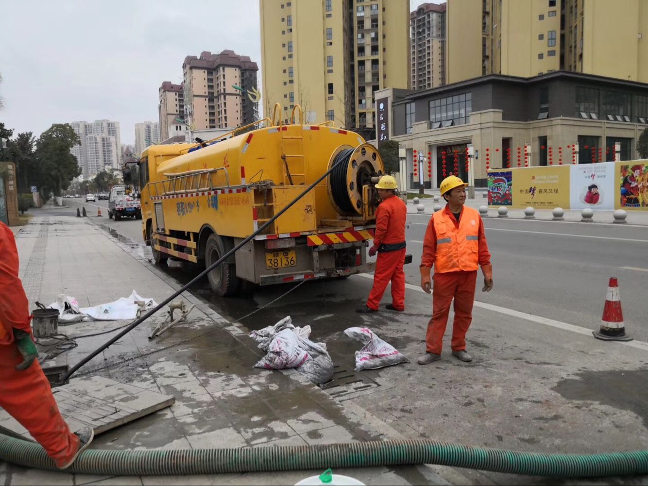 德城排污管道清淤-管道清洗